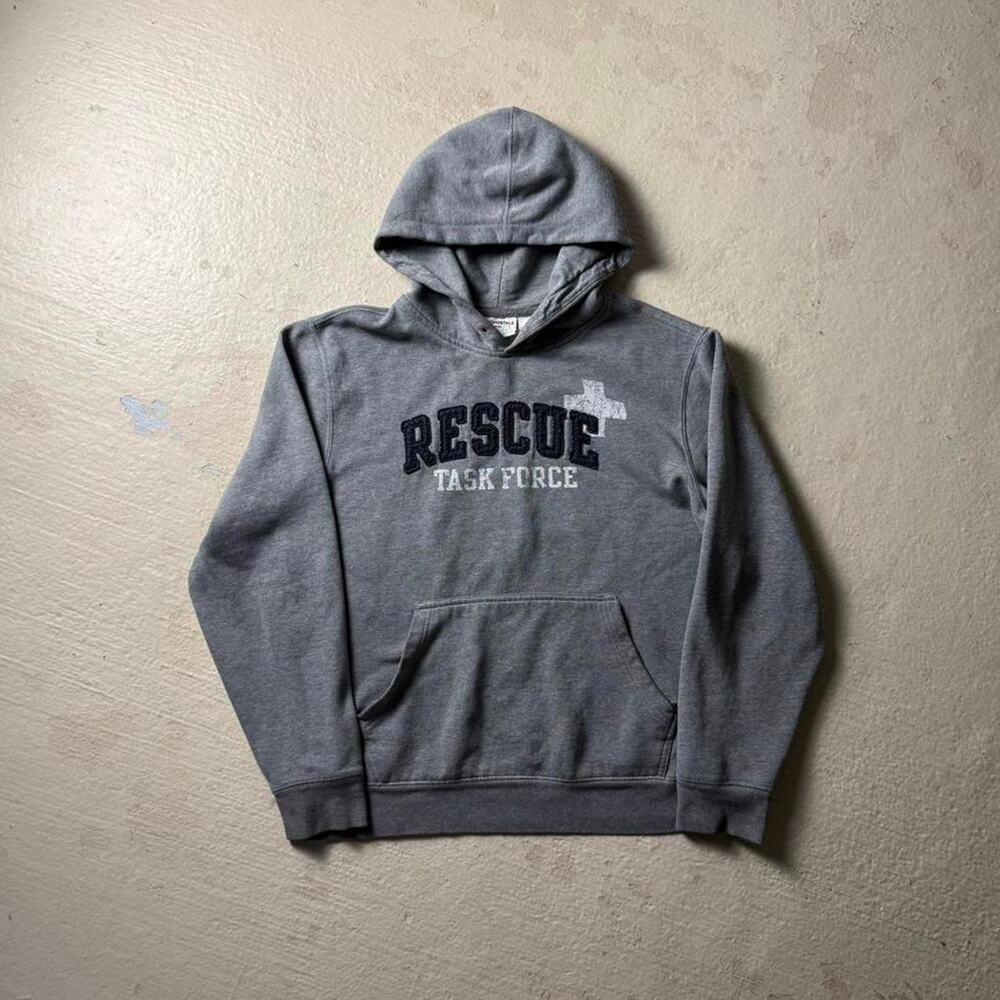 Aeropostale Rescue Task Force Men's L Hoodie Grey Y2K